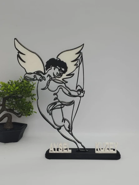 Aşk Tanrısı'nın Aşkı 3D Baskılı Dekor Sevgililer Günü veya Yıldönümleri için Kişiselleştirilmiş Romantik Hediye - 4