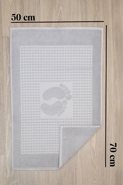 Özdilek Winter 2'li Ayak Havlusu 50x70 - Gri - Resim 5