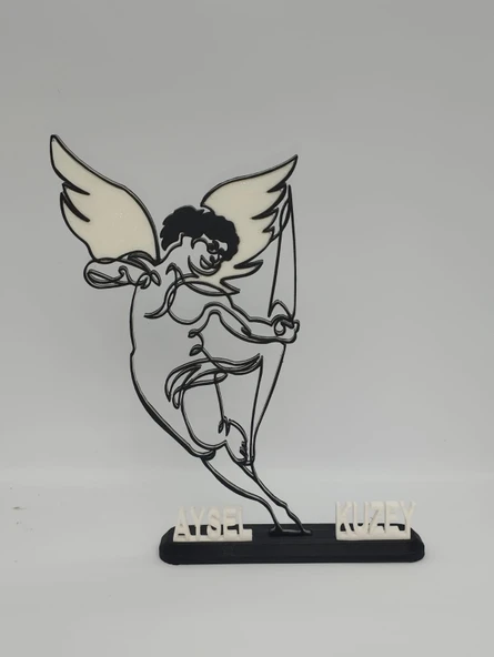 Aşk Tanrısı'nın Aşkı 3D Baskılı Dekor Sevgililer Günü veya Yıldönümleri için Kişiselleştirilmiş Romantik Hediye - 6