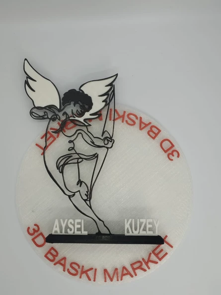 Aşk Tanrısı'nın Aşkı 3D Baskılı Dekor Sevgililer Günü veya Yıldönümleri için Kişiselleştirilmiş Romantik Hediye - 8