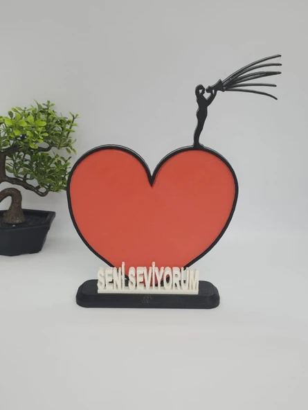 Seni Seviyorum3D Baskılı Dekor Sevgililer Günü veya Yıldönümleri için Romantik Hediye - 4