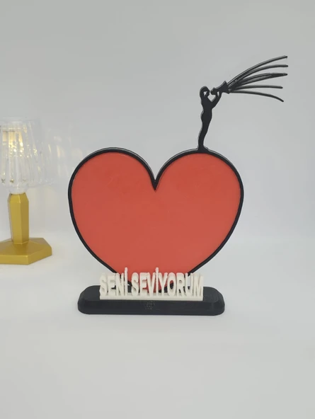 Seni Seviyorum3D Baskılı Dekor Sevgililer Günü veya Yıldönümleri için Romantik Hediye - 5