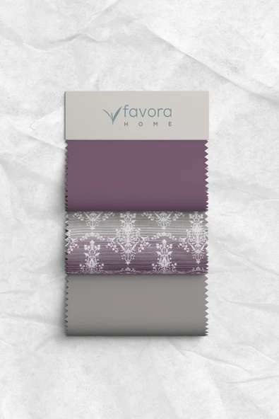 Nova Lastikli Çarşaflı Çift Kişilik Nevresim Takımı - Mor - Resim 4