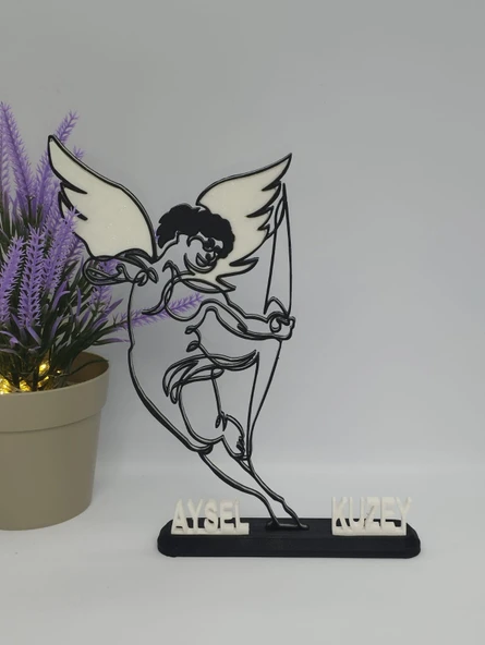 Aşk Tanrısı'nın Aşkı 3D Baskılı Dekor Sevgililer Günü veya Yıldönümleri için Kişiselleştirilmiş Romantik Hediye - 2