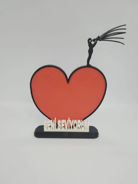 Seni Seviyorum3D Baskılı Dekor Sevgililer Günü veya Yıldönümleri için Romantik Hediye - 6