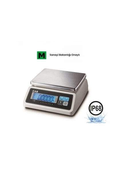 CAS Sw Iı W 30 Kg. Sıvı Korumalı Tartım Terazisi ürün görseli 1