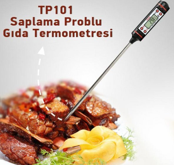 TP101 Saplama Tip Dijital Gıda Termometresi 150mm  -50/300° - 4
