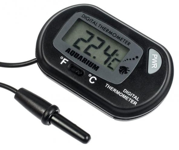 Akvaryum Termometresi Kablolu STD-1  -50° / +70° LCD Dijital Ekran - 4