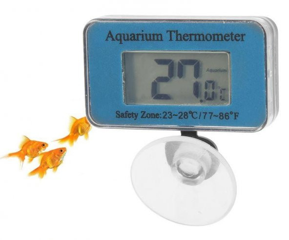 Akvaryum Termometresi AT-1  -50° / +70° LCD Dijital Ekran Su Geçirmez - 5
