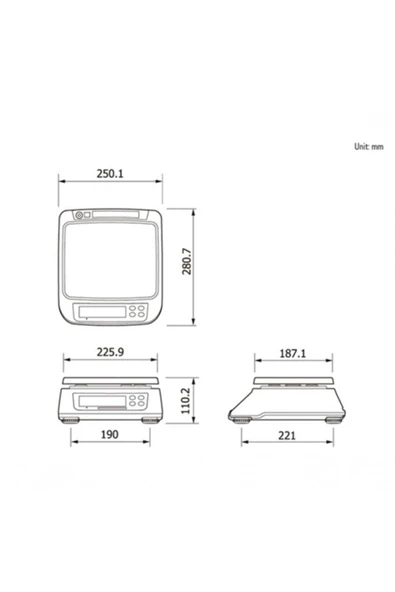 CAS Sw-ıı 15 Kg.onaylı Tartım Terazisi - Resim 2
