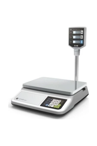 CAS Fiyat Hesaplamalı Boyunlu Market Terazisi 30 Kg 5 Gr ürün görseli 1