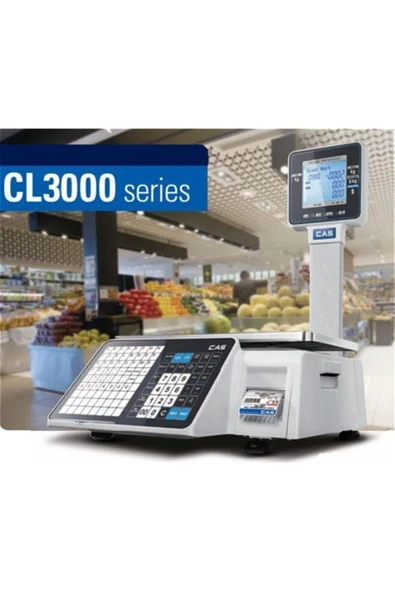 CAS Cl-3000 Barkodlu Terazi - Resim 4