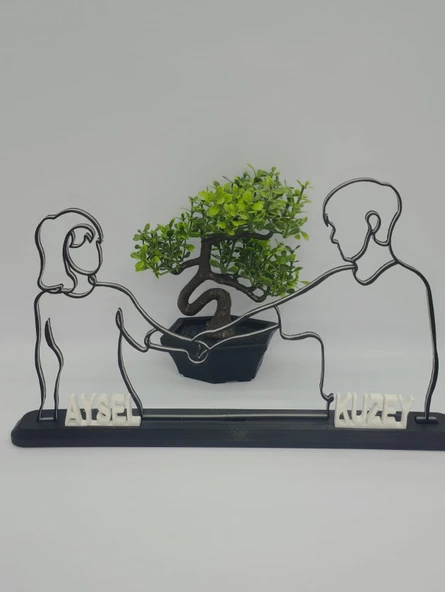 Kişiselleştirilmiş Çift El Sıkışma 3D Baskılı Dekor Sevgililer Günü veya Yıldönümleri için Romantik Özel Hediye - 4