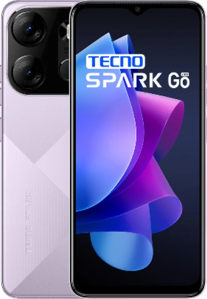 TECNO Spark Go 3 GB 64 GB Mor (İthalatçı Türkiye Garantili)