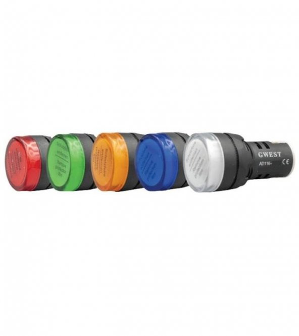 AD116-22DS-Y  22mm YEŞİL 220V SİNYAL LAMBASI