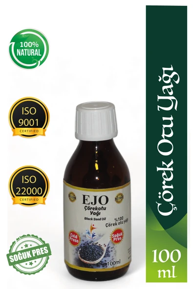 EJO  SOĞUK SIKIM ÇÖREKOTU YAĞI / %100 SAF VE DOĞAL ÇÖREKOTU YAĞI