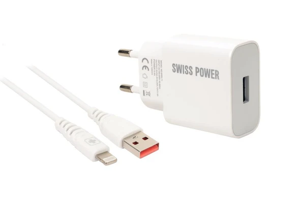 Swiss Power 18w 3.0 Lightning Hızlı Şarj Seti SWS-A1 - Beyaz