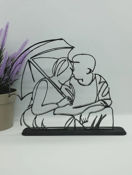 Kişiselleştirilmiş Çift 3D Baskı Masa Dekoru, Özel Çift Masa Dekoru, Sevgililer Günü Hediyesi, Sevgililer Günü Hediyesi, Yıldönümü Hediye Dekoru - 3