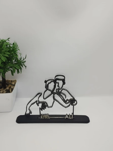 Kişiselleştirilmiş Çift Vücut 3D Baskı Masa Dekoru, Özel Çift Masa Dekoru, Sevgililer Günü Hediyesi, Sevgililer Günü Hediyesi, Yıldönümü Hediye Dekoru