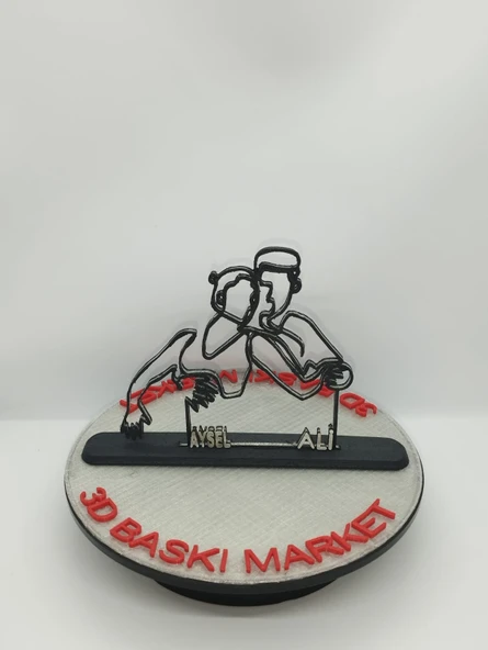 Kişiselleştirilmiş Çift Vücut 3D Baskı Masa Dekoru, Özel Çift Masa Dekoru, Sevgililer Günü Hediyesi, Sevgililer Günü Hediyesi, Yıldönümü Hediye Dekoru - 6