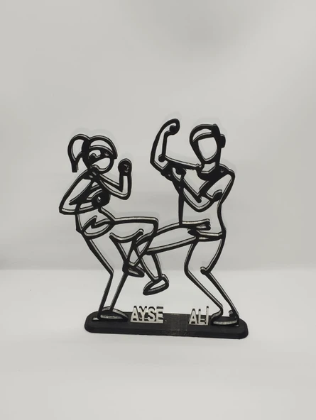 Kişiselleştirilmiş Aşk Dansı 3D Baskı Masa Dekoru, Özel Çift Masa Dekoru, Sevgililer Günü Hediyesi, Sevgililer Günü Hediyesi, Yıldönümü Hediye Dekoru - 5