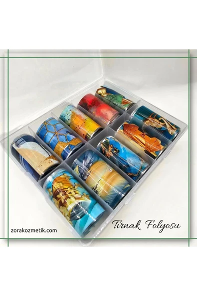 10'lu Rulo Tırnak Folyosu - Nail Art