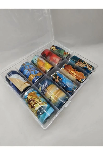 10'lu Rulo Tırnak Folyosu - Nail Art - 2