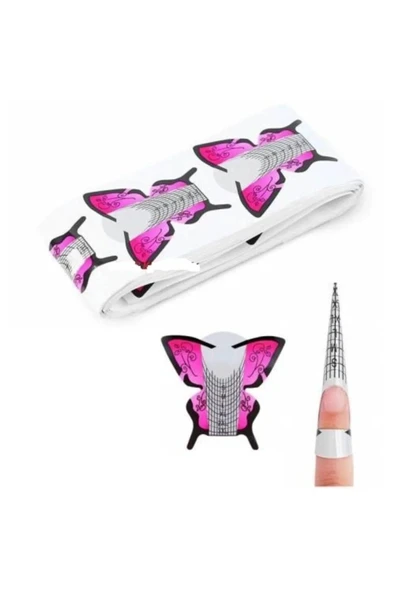 Kelebek Şablon Protez Tırnak Ve Takma Tırnak Şablonu 100'lü