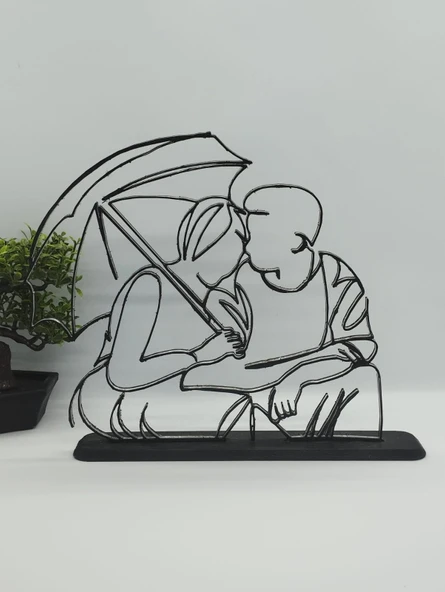 Kişiselleştirilmiş Çift 3D Baskı Masa Dekoru, Özel Çift Masa Dekoru, Sevgililer Günü Hediyesi, Sevgililer Günü Hediyesi, Yıldönümü Hediye Dekoru - 4