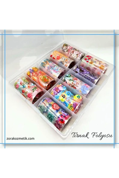 10'lu Rulo Tırnak Folyosu - Nail Art