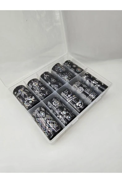 10'lu Rulo Tırnak Folyosu - Nail Art - 2