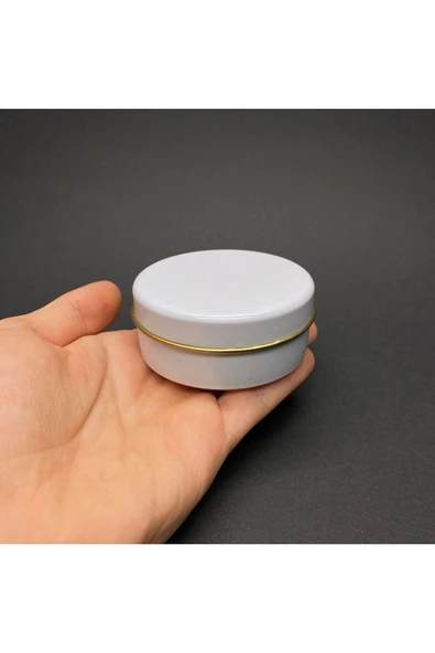 100 CC METAL KUTU - GOLD -GÜMÜŞ-BEYAZ-SİYAH TENEKE KUTU - KÜÇÜK METAL KUTU -METAL TENEKE KUTU 4 ADET - 5