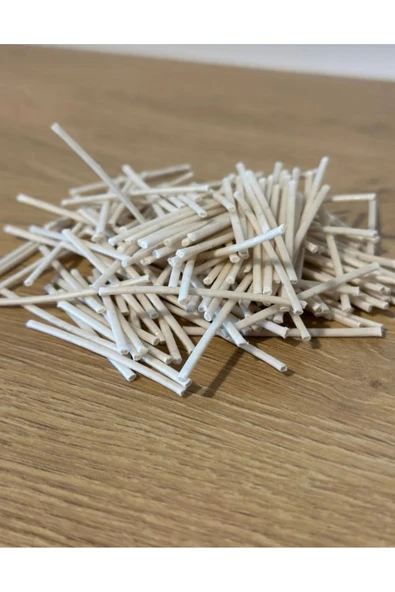 İnci Tozu Mum Fitili Dekoratif Özel Cam Şişesinde 5 cm 50 Adet - 3