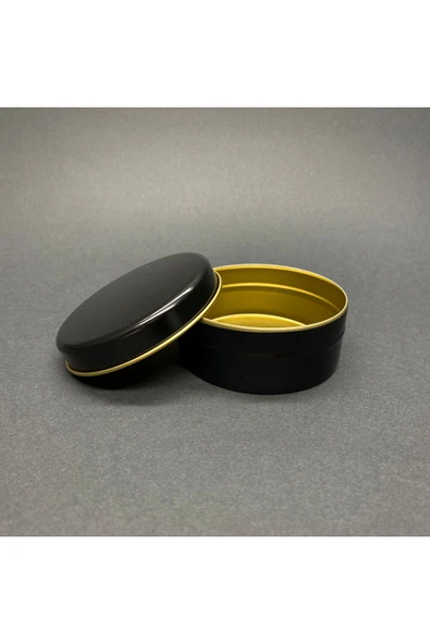 100 CC METAL KUTU - GOLD -GÜMÜŞ-BEYAZ-SİYAH TENEKE KUTU - KÜÇÜK METAL KUTU -METAL TENEKE KUTU 4 ADET - 6
