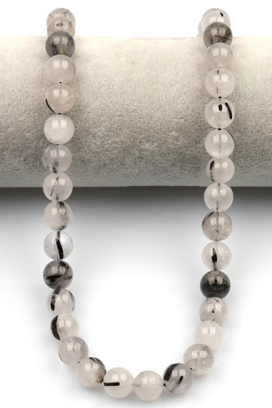 Rutil Kuvars (A Kalite) Doğal Taş Dizi 10 mm Küre Kesim - 2