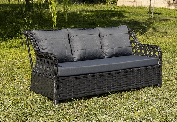Btk Concept Oscar Rattan Bahçe Mobilyasi 3+1+1 Masali Garantili - 2