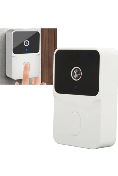 Kamera Kapı Zili Mikrofon Hoparlör HD Gece Görüş APP Kontrolü Ev İçin Akıllı Video kapı Zili - 4
