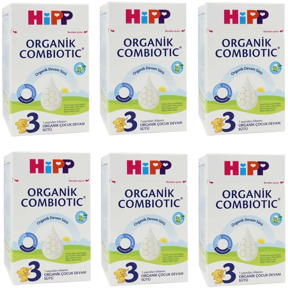 Hipp 3 Organik Combiotic 800 gr Devam Sütü 6 ADET