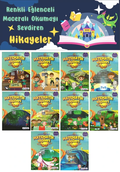 3.Sınıf Renkli Eğlenceli Maceralı Okumayı Sevdiren Hikaye Seti 9 ürün görseli 1