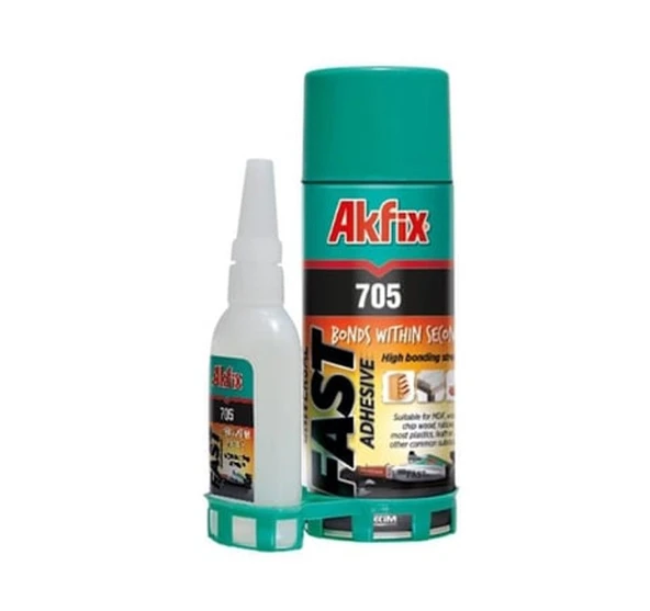 Akfix Hızlı Yapıştırıcı 400ml+ 100gr / 2 adet