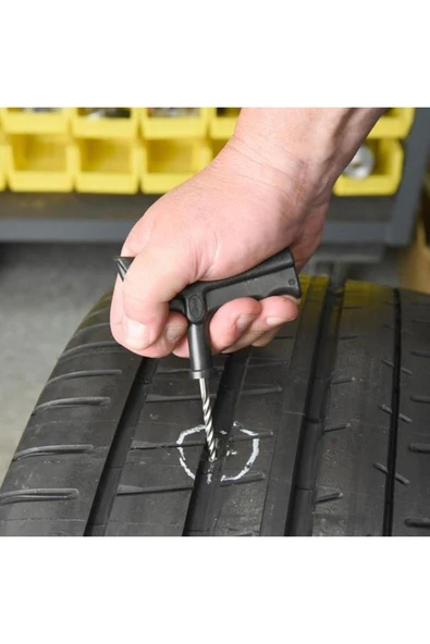 7 Parça Araba Motorsiklet Otomobil Bisiklet Lastik Tamir Kiti Seti - 2