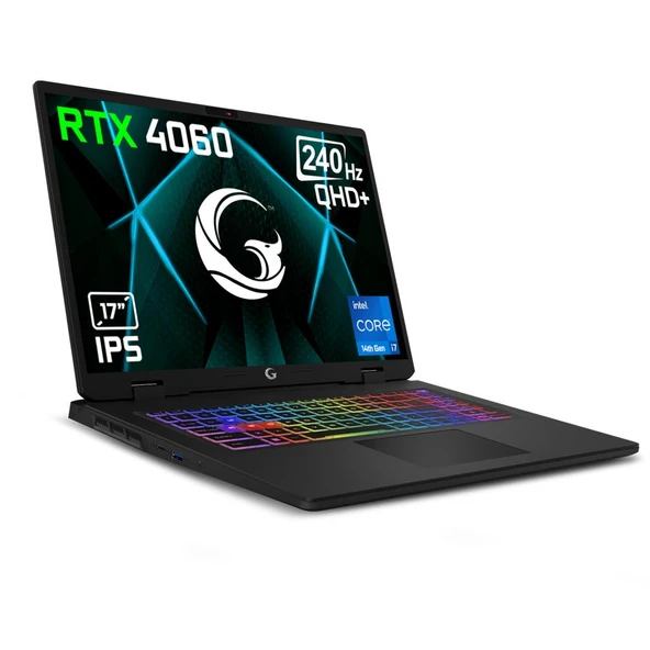 Game Garaj Slayer4 7XL-4060 C4 Intel Core i7 14700HX 64GB RAM 2TB SSD RTX4060 17" QHD 240Hz IPS FreeDOS Dizüstü Bilgisayar + Çanta - 2