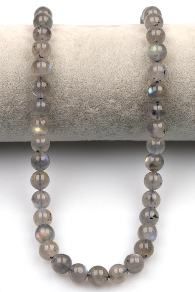 Labradorit Doğal Taş Dizi 8 mm Küre Kesim - 2