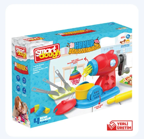 SMART DOUGH HAMUR KESME MAKİNESİ 4 RENK HAMUR 4X50 GR