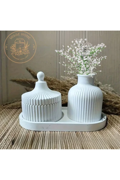 Misse El Yapımı Dekoratif Kokulu Mum Seti - 3