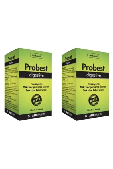 Probest Digestive Probiyotik 20 Kapsül Abdi İbrahim 2'li paket