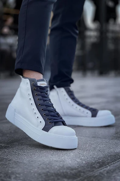 CH167 GBT Blazer Erkek Bot BEYAZ/ANTRASIT - 3