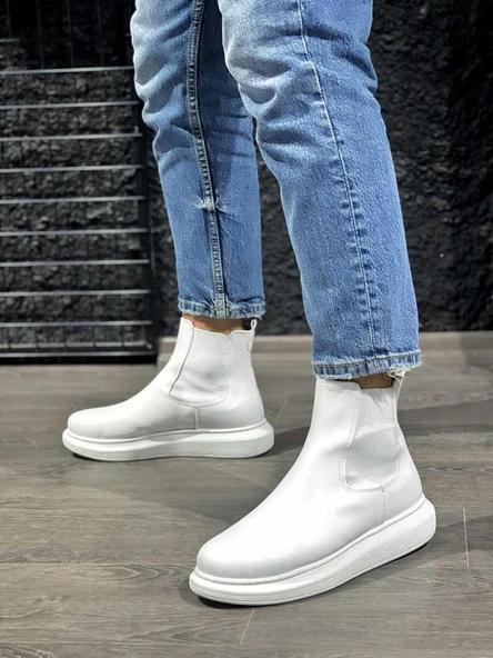 Yüksek Taban Ayakkabı 111 Beyaz - Resim 2