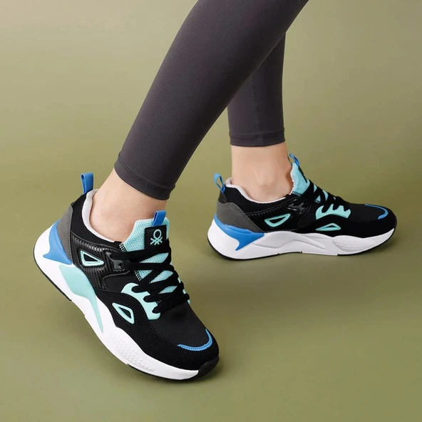 BENETTON BNİ-11109 İTHAL HAFİF UNİSEX KADIN SPOR AYAKKABI - Resim 7