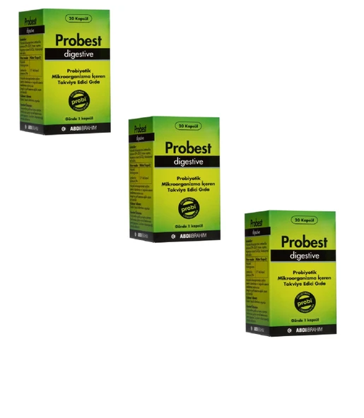 Probest Digestive Probiyotik 20 Kapsül 3'lü paket